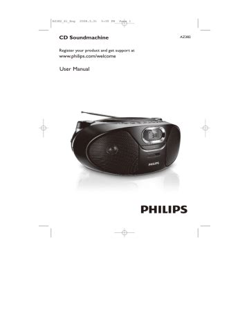 User manual Philips AZ382 (English .